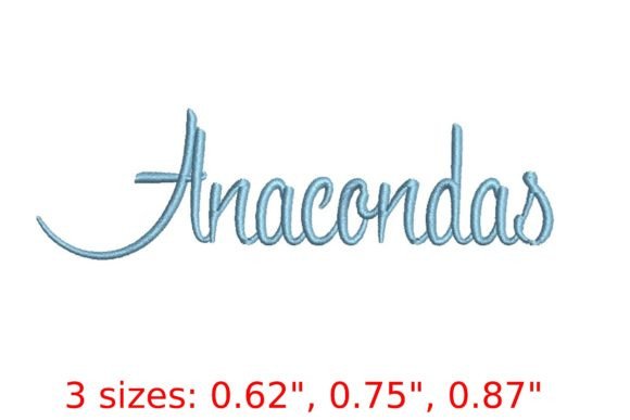 Anacondas Font Embroidery Review