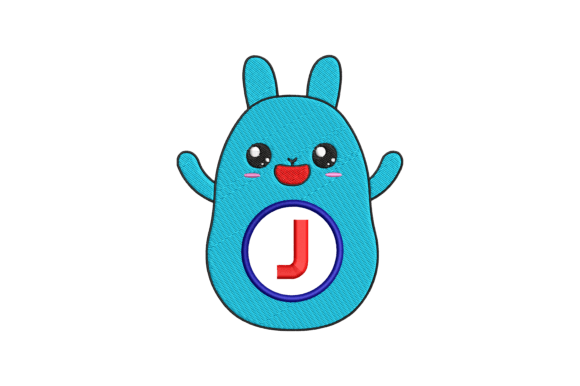 Cute Rabbit Letter J Embroidery Review