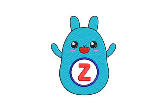 Cute Rabbit Letter Z Embroidery Review