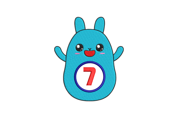 Cute Rabbit Number 7 Embroidery Review