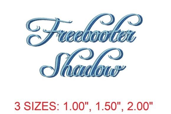 Freebooter Shadow Embroidery Font Review