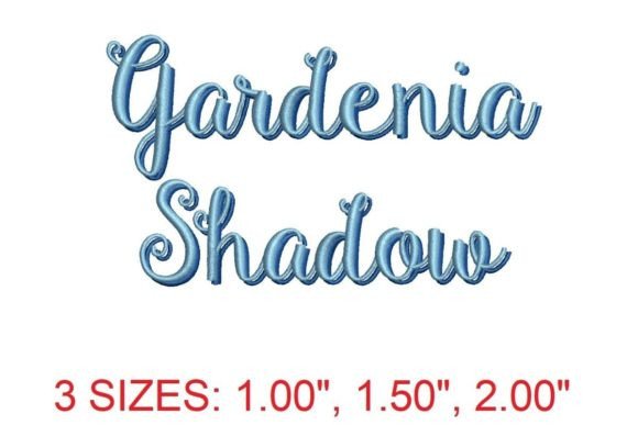 Gardenia Shadow Embroidery Font Review