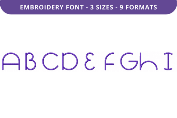 Halo Colony Font a to I Embroidery Review