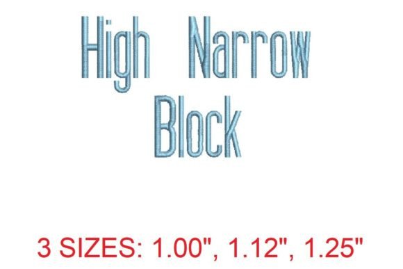 High Narrow Block Font Review