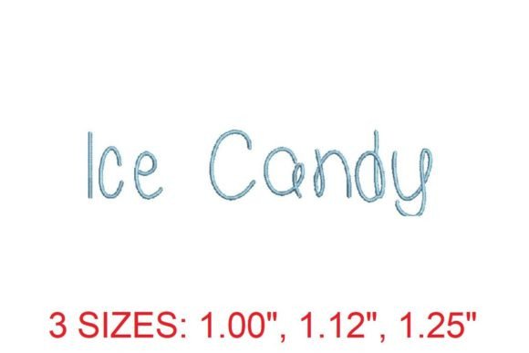 Ice Candy Font Embroidery Review