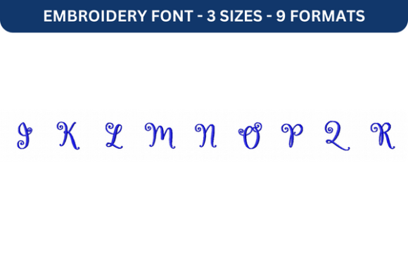 Lettres Douces Font Upper J to R Review
