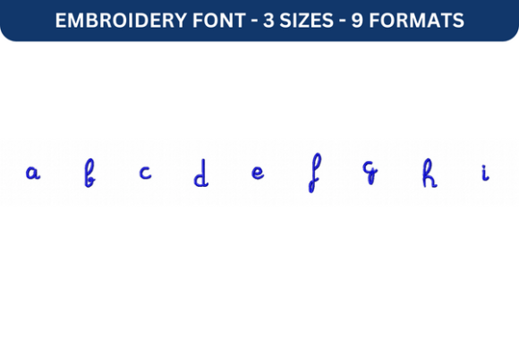 Marguerite Font Lower a to I Embroidery Review