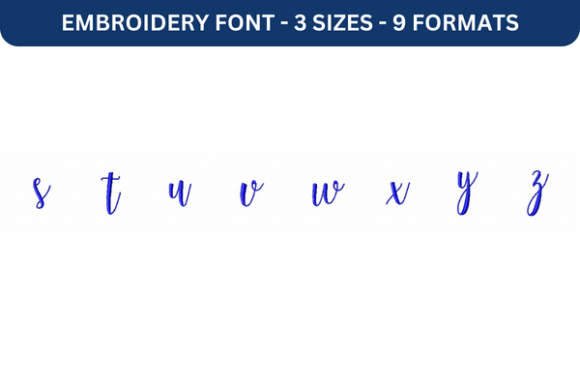 Melany Script Font Lower S to Z Review